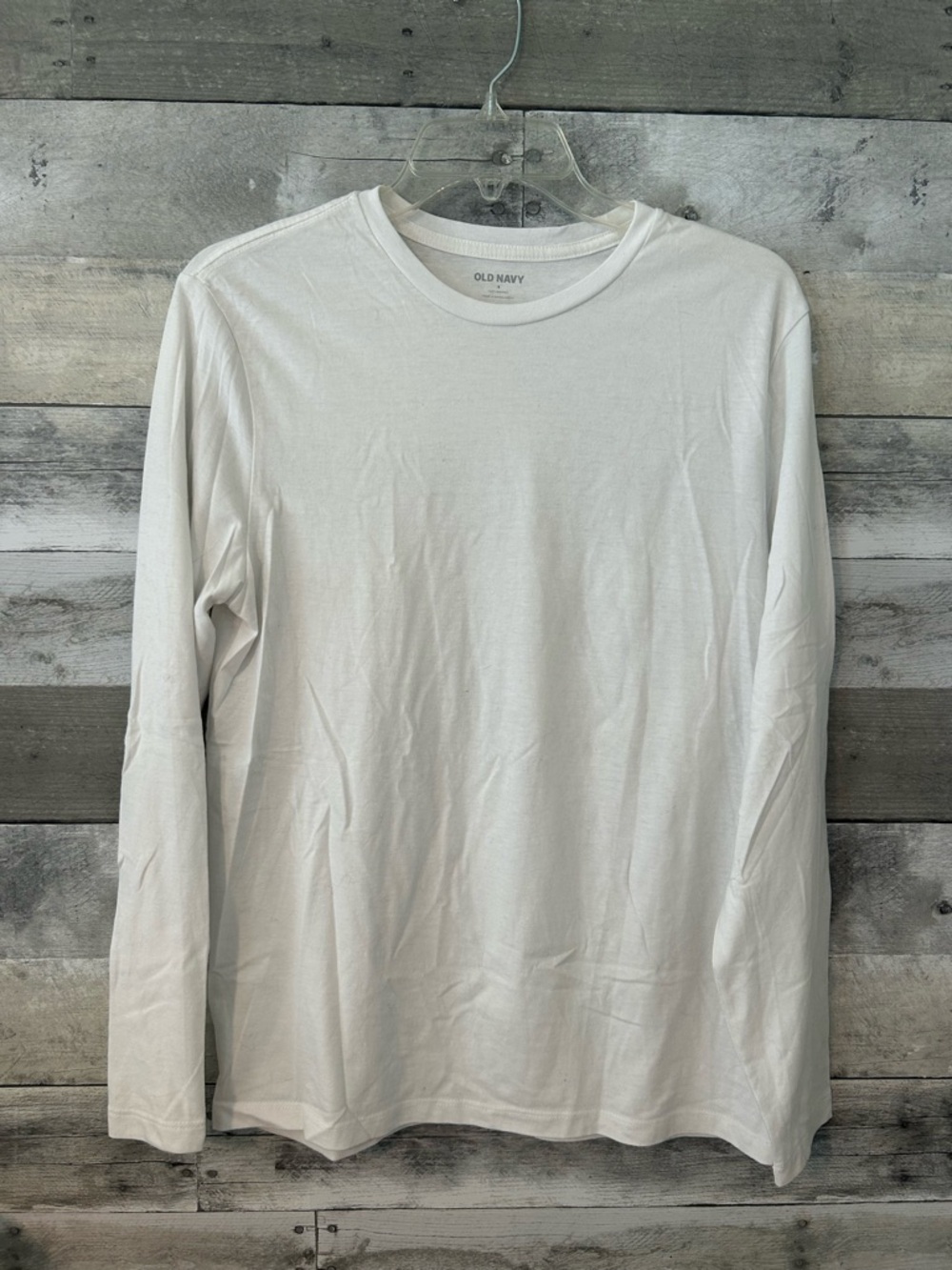Old Navy Men's Long-Sleeve Crew Tee - White